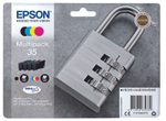 Epson Original 35 Schloss Druckerpatronen 4er Multipack schwarz cyan magenta gelb (C13T35864010)