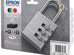 Epson Original 35 Schloss Druckerpatronen 4er Multipack schwarz cyan magenta gelb (C13T35864010)