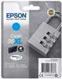 Epson Original 35XL Schloss Druckerpatrone cyan 1.900 Seiten 20,3ml (C13T35924010)