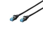 DIGITUS Patch-Kabel RJ-45 (M) zu RJ-45 (M) 0.5m Kupfer SF/UTP Cat 5e schwarz (DK-1531-005/BL)