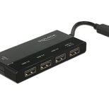 DeLOCK Externer USB Hub USB Type-C zu USB Type-A / USB Type-C PD