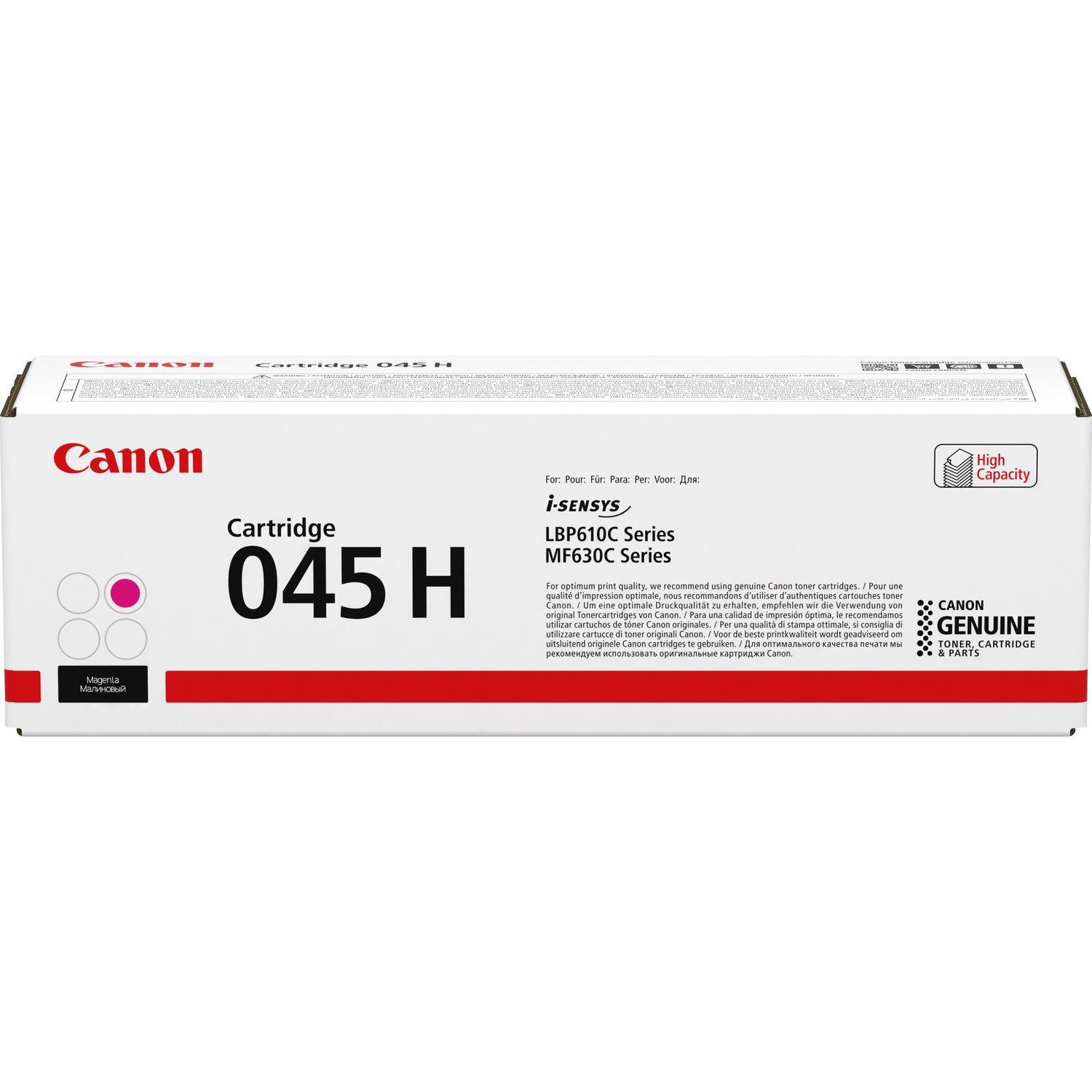 Canon Original Toner 045H magenta hohe Ergiebigkeit 2.200 Seiten (1244C002)