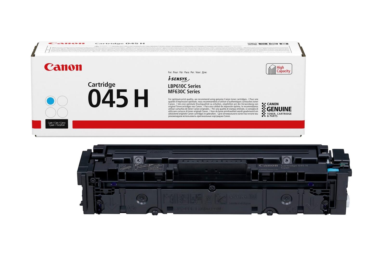Canon Original Toner 045H cyan hohe Ergiebigkeit 2.200 Seiten (1245C002)