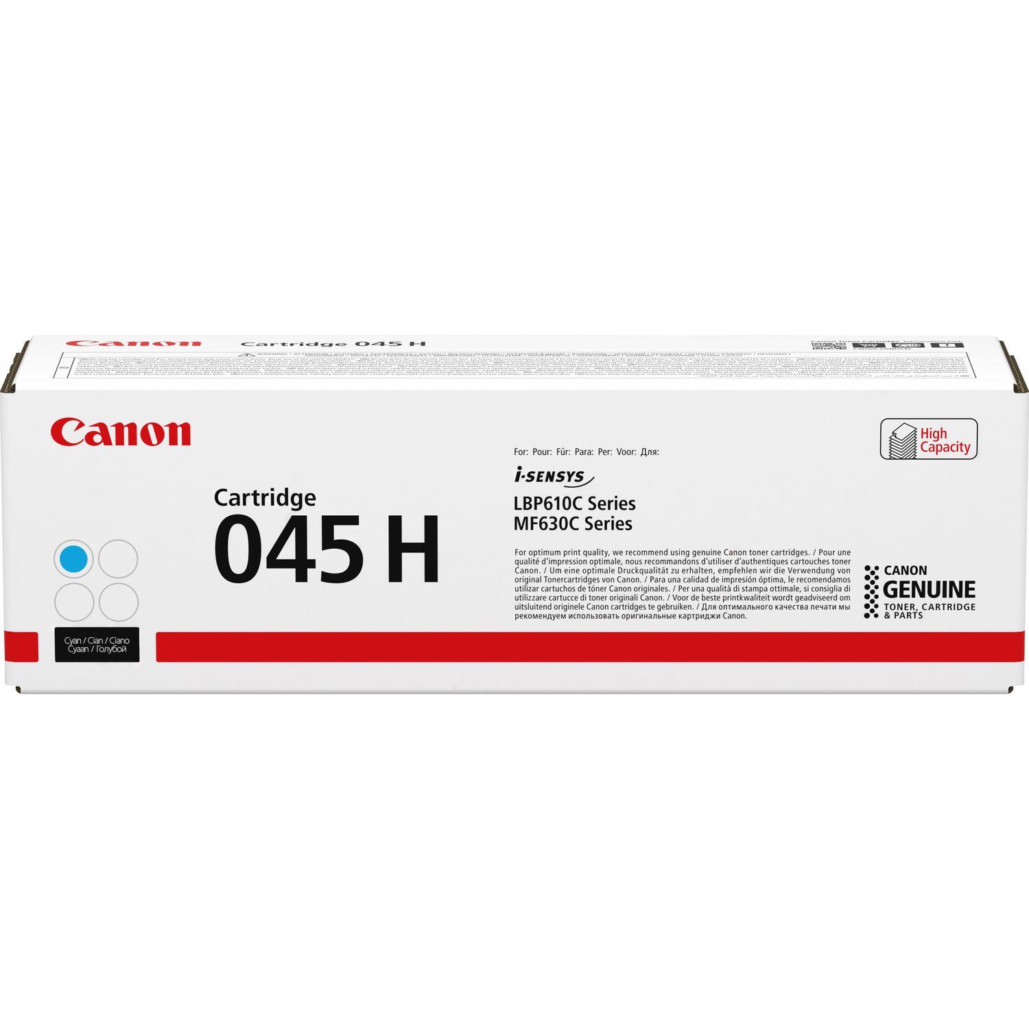 Canon Original Toner 045H cyan hohe Ergiebigkeit 2.200 Seiten (1245C002)