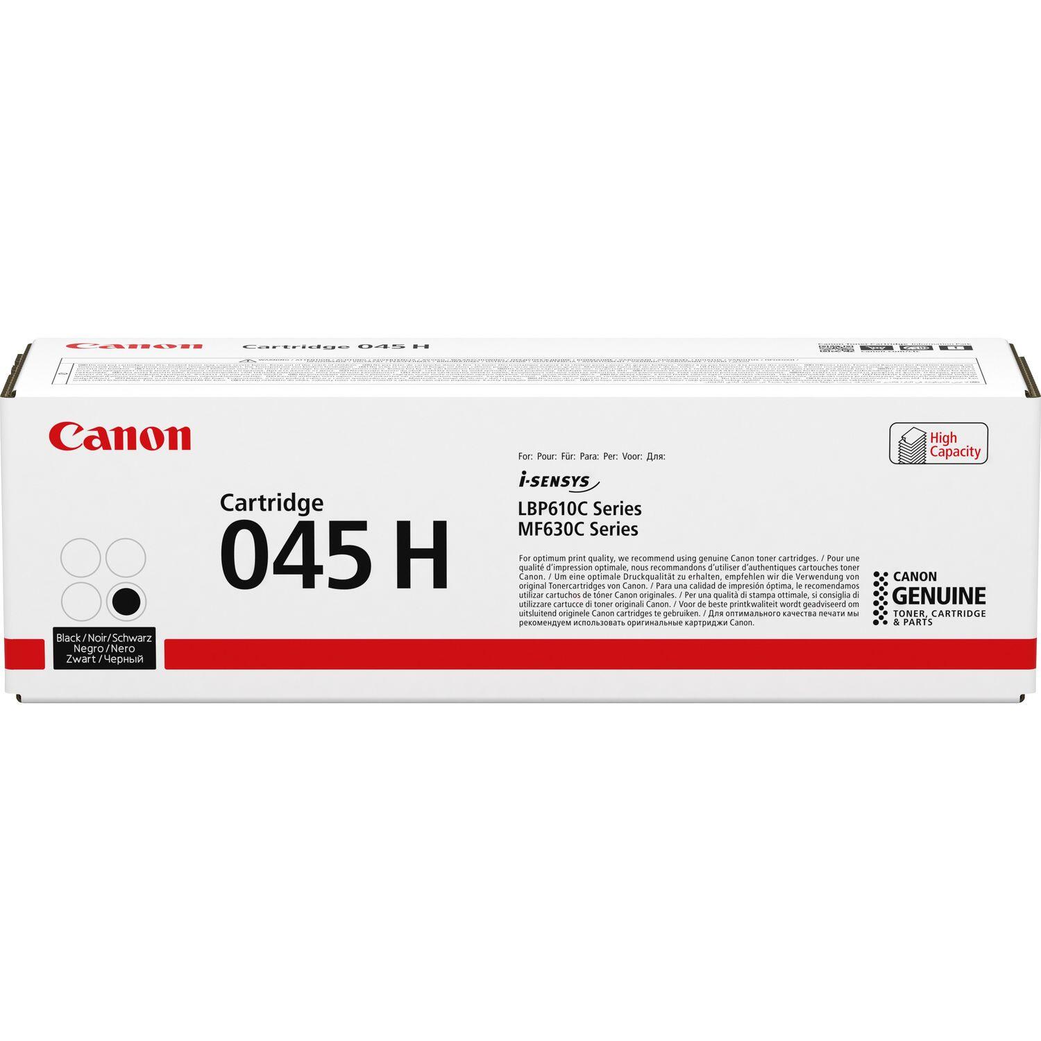 Canon Original Toner 045H schwarz hohe Ergiebigkeit 2.800 Seiten (1246C002)