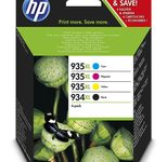 HP Original 934XL/ 935XL 4er-Pack Druckerpatronen schwarz, cyan, magenta, gelb (X4E14AE)
