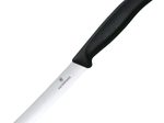 VICTORINOX Gemüsemesser silber, schwarz glänzend, poliert Klinge: 10,0 cm - 6 Stück