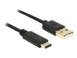 Delock Kabel USB 2.0 Typ-A Stecker > USB Type-C™ 2.0 Stecker 2,0 m schwarz