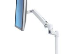 Ergotron LX Monitorarm mit 30,5 cm hoher Säule Tischhalterung für einen Monitor bis 86,36 cm 34 Zoll weiß