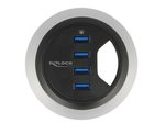 DeLOCK Tisch-Hub 4 Port USB 3.0