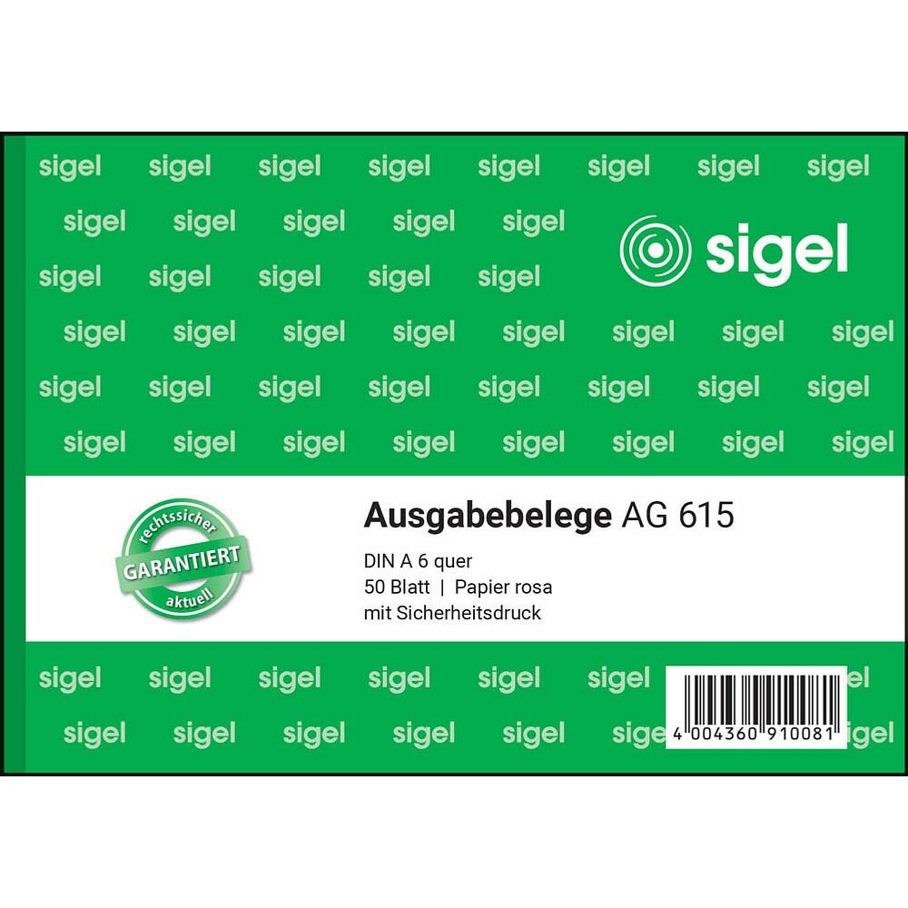 sigel Ausgabebeleg Formularbuch AG615 - 1x 50 Blatt