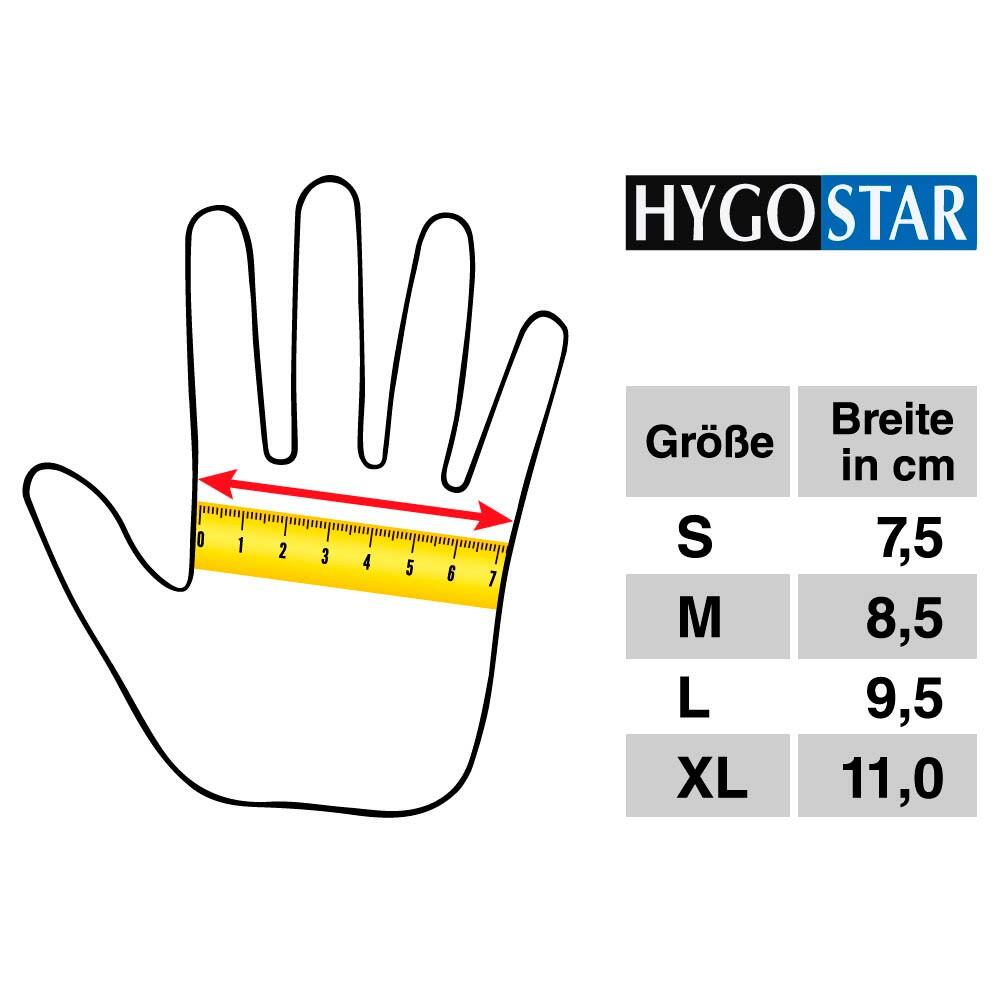 HYGOSTAR unisex Einmalhandschuhe SAFE PREMIUM weiß Größe M - 100 Stück