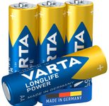 VARTA Batterien LONGLIFE Power Mignon AA 1,5 V - 4 Stück