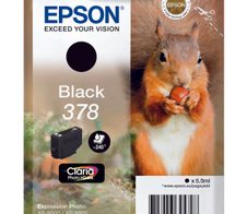 Epson Original 378 Eichhörnchen Druckerpatrone schwarz 240 Seiten 5,5ml (C13T37814010)