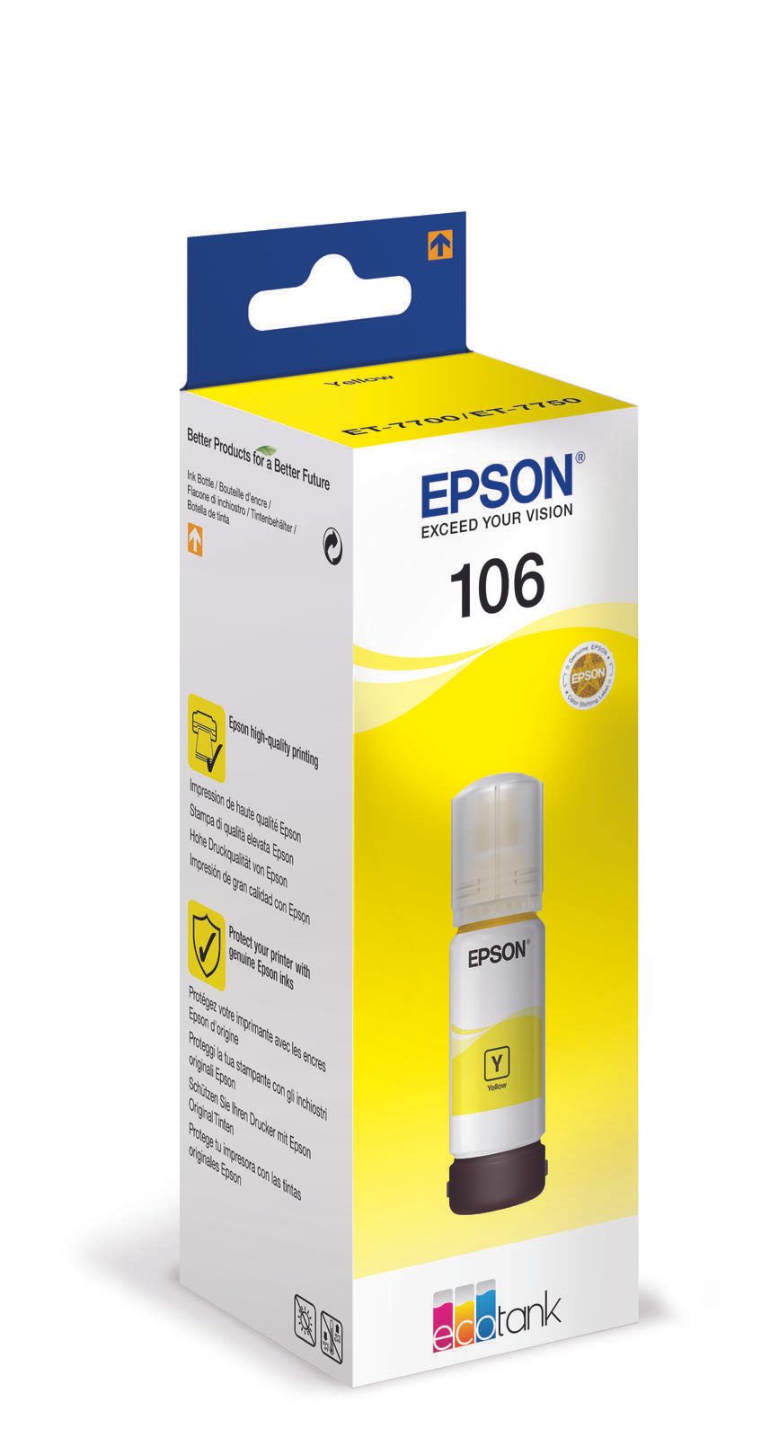 Epson Original EcoTank 106 Nachfülltinte - gelb (C13T00R440)