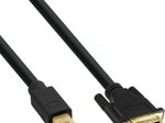 InLine Mini DisplayPort zu DVI Kabel 1m, vergoldete Kontakte, schwarz