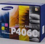HP Original CLT-P406C Rainbow-Kit Toner schwarz cyan magenta gelb 4.500 Seiten(CLT-P406C/ELS) für CLP-365, CLX-3305