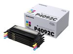 HP Original CLT-P4092C Rainbow-Kit schwarz cyan magenta gelb 4.500 Seiten (CLT-P4092C/ELS) für CLP-310/N, 315/W