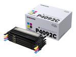 HP Original CLT-P4092C Rainbow-Kit schwarz cyan magenta gelb 4.500 Seiten (CLT-P4092C/ELS) für CLP-310/N, 315/W