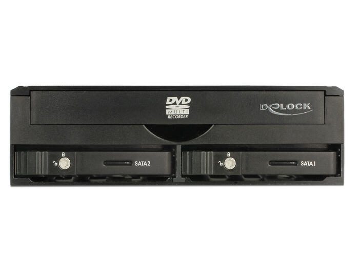 DeLOCK 5,25" Wechselrahmen für 5,25" Slim Laufwerk und 2,5" SATA HDD / SDD