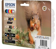 Epson Original 478XL Eichhörnchen Druckerpatronen 6er MultiPack BK/C/M/Y/G/R (C13T379D4010) 4.020 Seiten 60,5 ml
