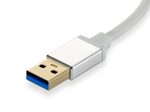 LevelOne USB-0503 Netzwerkadapter USB zu Gigabit Ethernet, 3x USB 3.0-HUB