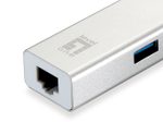 LevelOne USB-0503 Netzwerkadapter USB zu Gigabit Ethernet, 3x USB 3.0-HUB