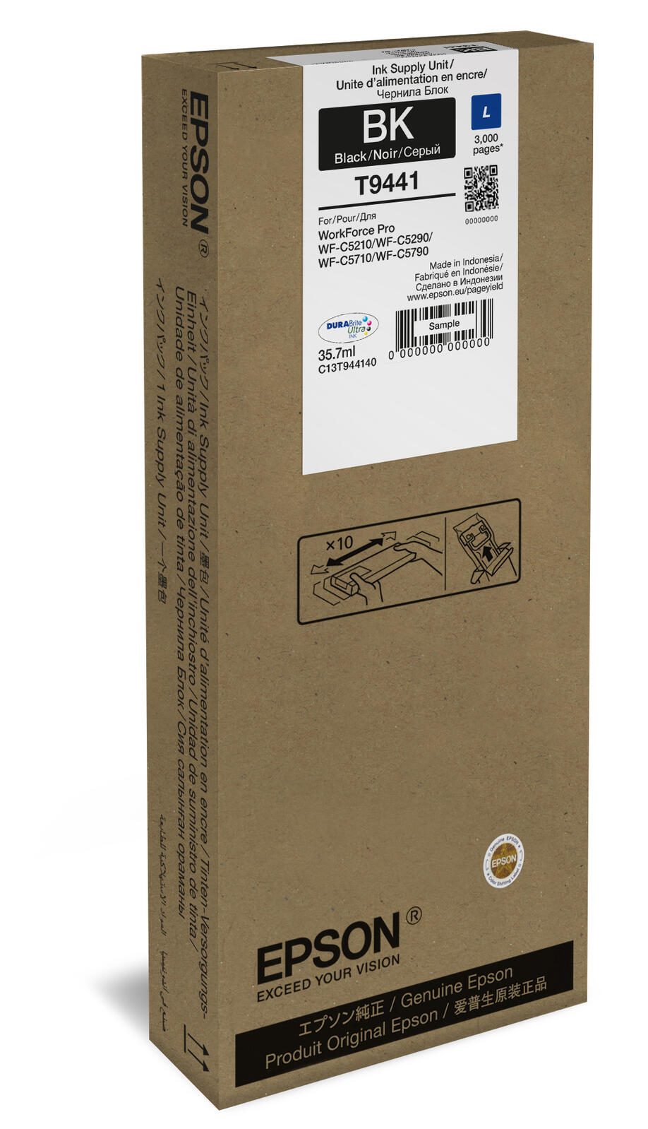 Epson Original T9441 Druckerpatrone - schwarz (C13T944140)