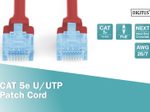DIGITUS Patch-Kabel RJ-45 (M) zu RJ-45 (M) 1 m Kupfer U/UTP Cat 5e rot (DK-1511-010/R)