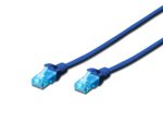 DIGITUS Patch-Kabel RJ-45 (M) zu RJ-45 (M) 3 m Kupfer U/UTP Cat 5e blau (DK-1511-030/B)