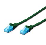 DIGITUS Patch-Kabel RJ-45 (M) zu RJ-45 (M) 3 m Kupfer U/UTP Cat 5e grün (DK-1511-030/G)