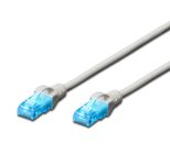 DIGITUS Patch-Kabel RJ-45 (M) zu RJ-45 (M) 10 m Kupfer U/UTP Cat 5e grau (DK-1511-100)
