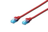 DIGITUS Patch-Kabel RJ-45 (M) zu RJ-45 (M) 10 m Kupfer U/UTP Cat 5e rot (DK-1511-100/R)