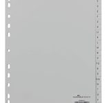 DURABLE Ordnerregister A4 A-Z geprägt 24-teilig - grau