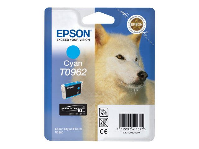 Epson Original T0962 Druckerpatrone UltraChrome K3 - cyan (C13T09624010)