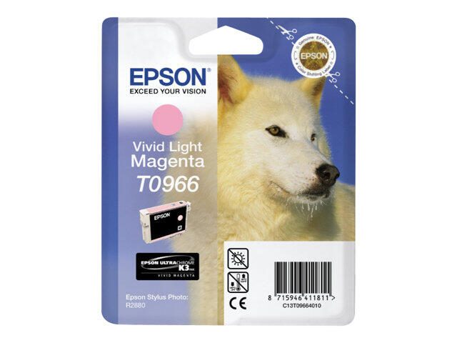 Epson Original T0966 Druckerpatrone UltraChrome K3 - vivid light magenta (C13T09664010)