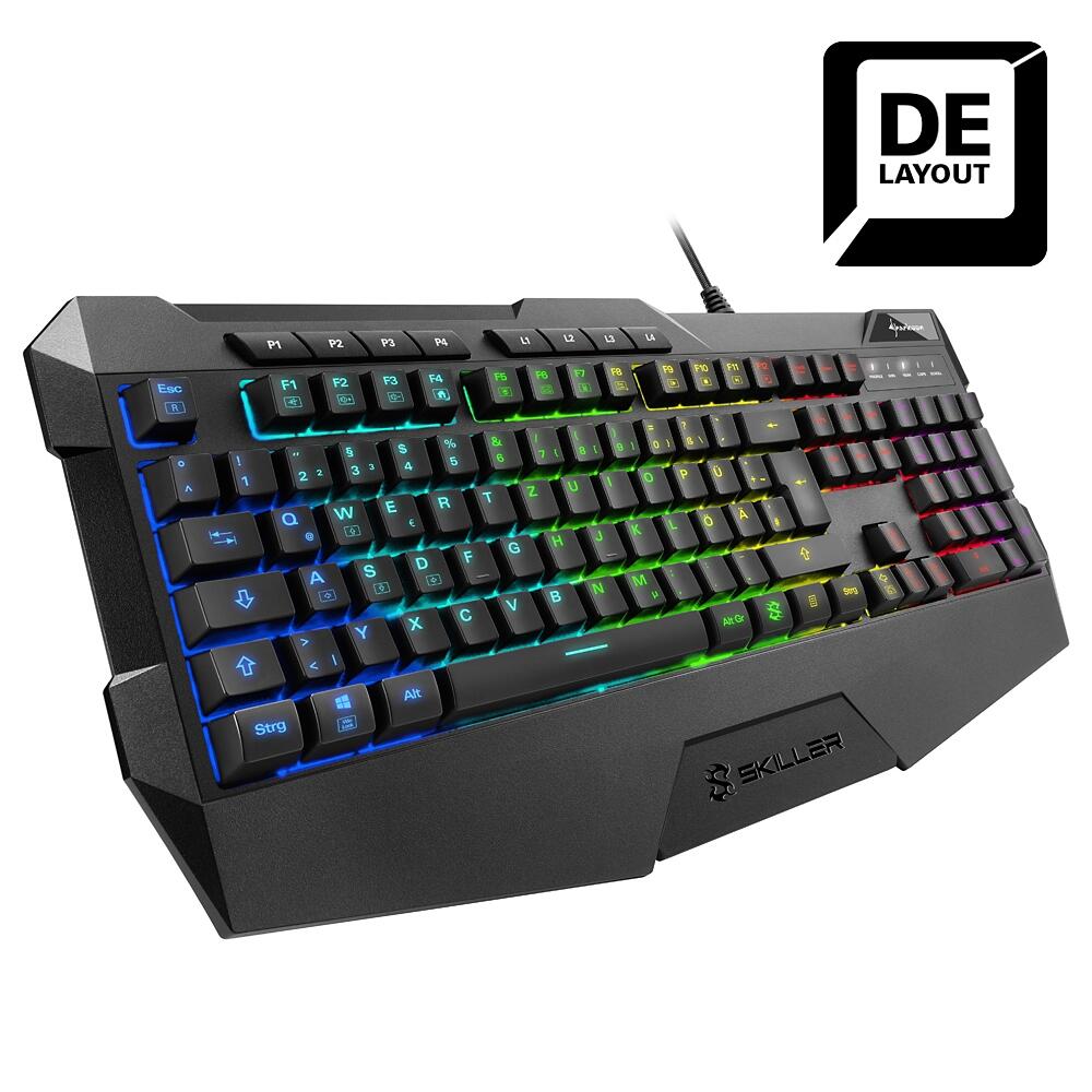 Sharkoon SKILLER SGK4 Rubber-Dome Gaming Tastatur