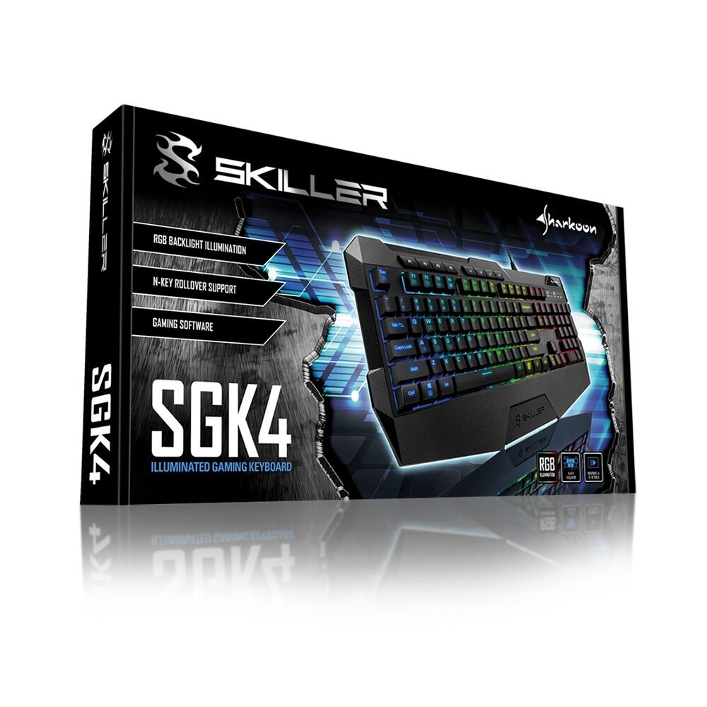 Sharkoon SKILLER SGK4 Rubber-Dome Gaming Tastatur