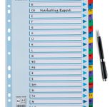 Esselte Ordnerregister Vollformat A-Z farbig - 20-teilig