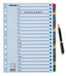 Esselte Ordnerregister Vollformat A-Z farbig - 20-teilig