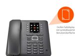 Gigaset T480HX Tischtelefon zum schnurlosen Anschluss - schwarz