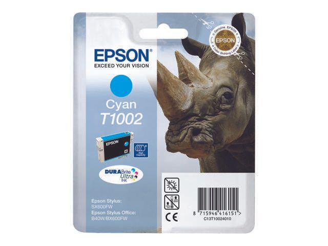 Epson Original T1002 Druckerpatrone cyan 915 Seiten 11ml (C13T10024010)
