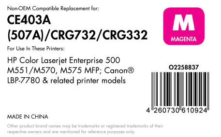 OFFICE-Partner Premium Toner - alternativ zu HP 507A (CE403A) - magenta