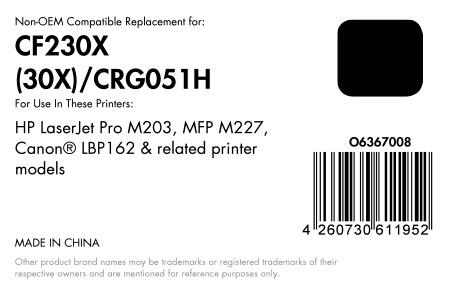 OFFICE-Partner Premium Toner - alternativ zu HP 30X (CF230X) - schwarz