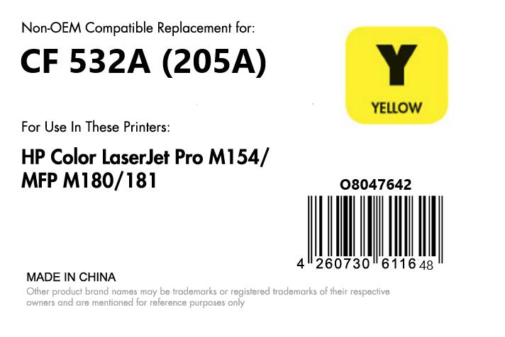 OFFICE-Partner Premium Toner - alternativ zu HP 205A (CF532A) - gelb
