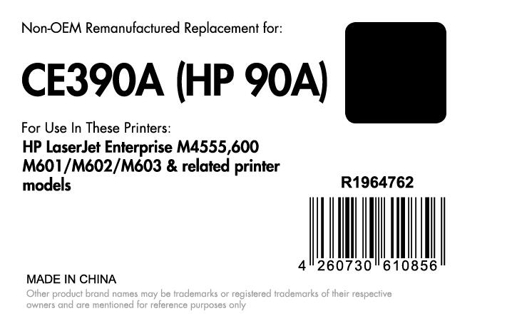 OFFICE-Partner Premium Toner recycelt - alternativ zu HP 90A (CE390A) - schwarz