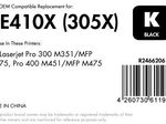 OFFICE-Partner Premium Toner recycelt - alternativ zu HP 305X (CE410X) - schwarz