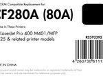 OFFICE-Partner Premium Toner recycelt - alternativ zu HP 80A (CF280A) - schwarz