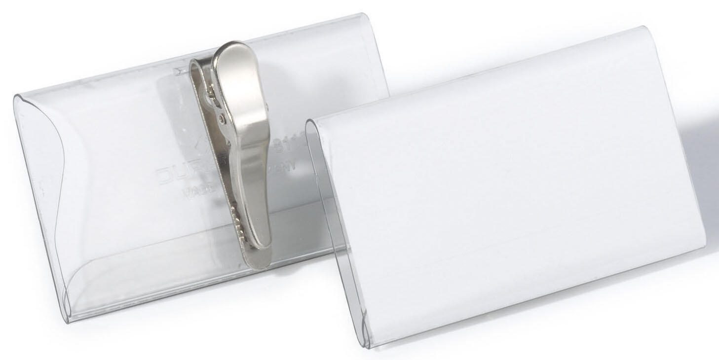 DURABLE Namensschilder transparent 7.5 cm x 4 cm