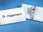 DURABLE Namensschilder transparent 7.5 cm x 4 cm